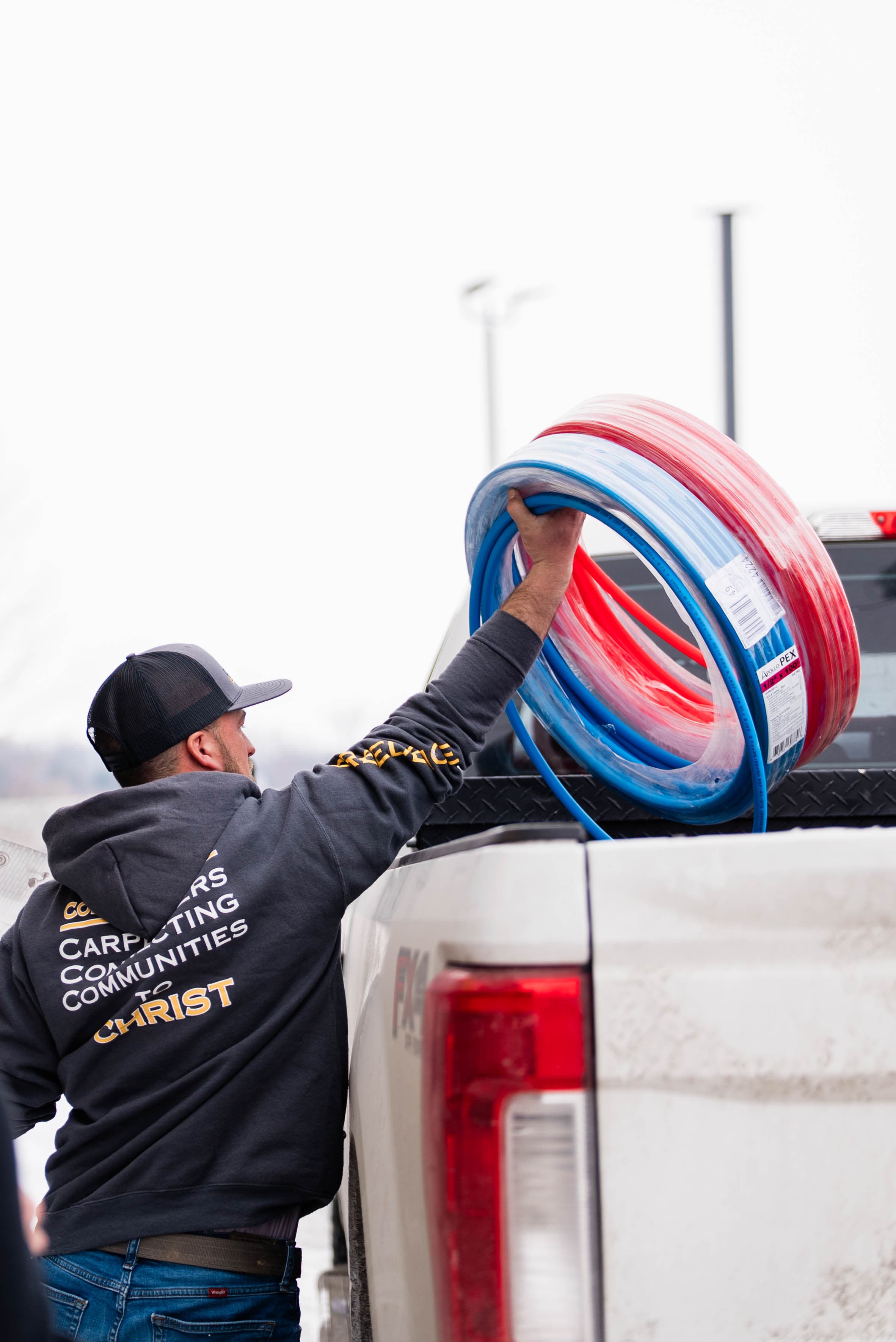 Loading up for a job